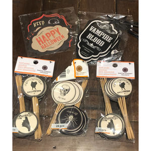 NWT MARTHA STEWART Holidays Halloween Party Food Picks‎ Cupcake Picks Toppers
